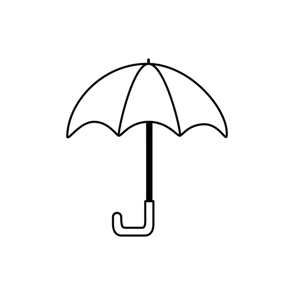 Umbrella protection accessory icon line style icon — Stock Vector