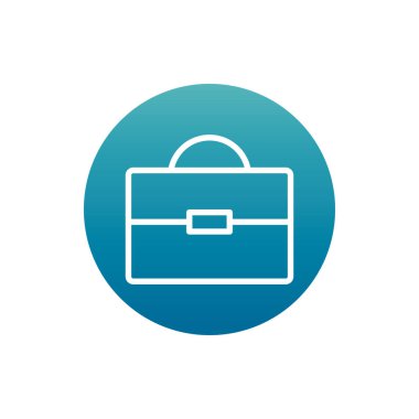 office business briefcase document supply block gradient style icon