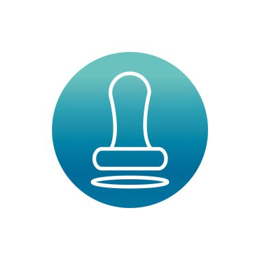 office postage stamp stationery supply block gradient style icon