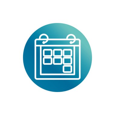 office calendar reminder meeting date supply block gradient style icon