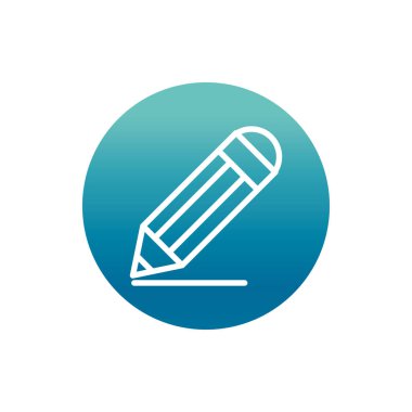 office pen write stationery supply block gradient style icon