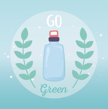 water bottle recycle go green environment ecology