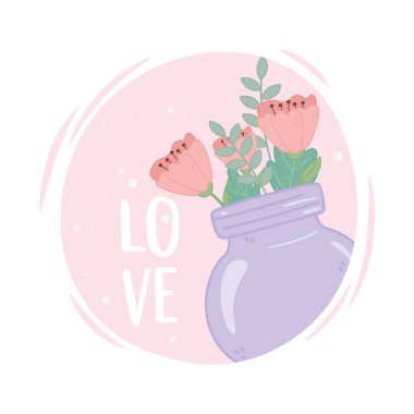 mason jar flowers love romantic ornament