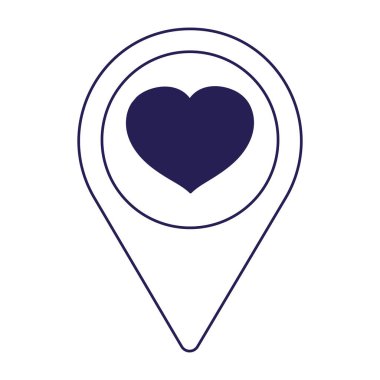 Sevgililer günün kutlu olsun. Lokal kalp çizgi film stili.