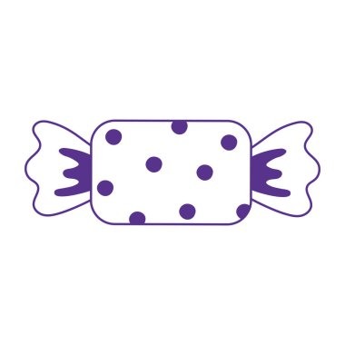 tatlı ambalajlı şeker ikonu tasarımı beyaz arkaplan biçimi