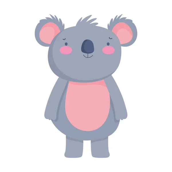 Cute koala animal cartoon character — Stockvektor