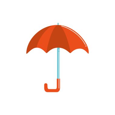 umbrella protection accessory icon color tone and fill