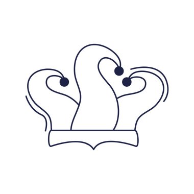 happy birthday, joker hat accessory decoration celebration party line style icon