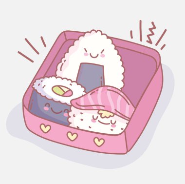 Suşi somonlu pirinç rulosu menüsü restoran yemekleri çok tatlı.