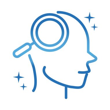 Alzheimer hastalığı nörolojik beyin gradyan çizgi simgesini arıyor