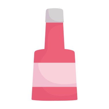 sauce bottle food cartoon icon style design