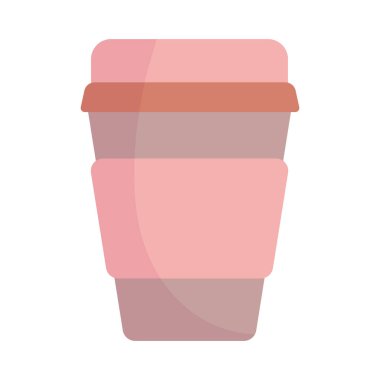 take away disposable cup cartoon icon style design