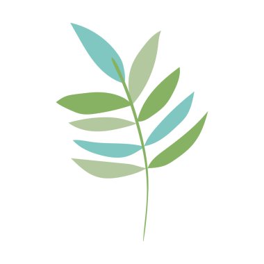 greenery branch leaves foliage ecology botanical icon