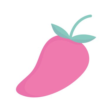 mango fresh fruit food cartoon icon style design