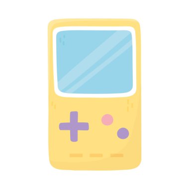 kids toy video game console portable icon design white background