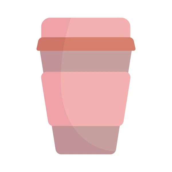 Take away disposable cup cartoon icon style design — Stockvektor