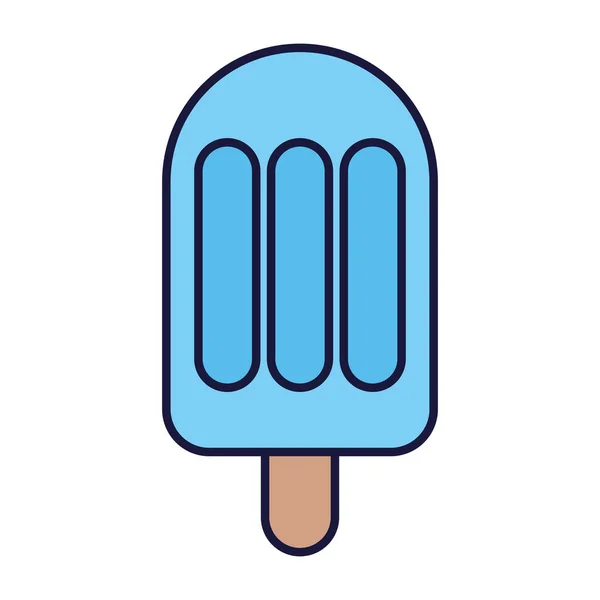 Crème glacée en bâton dessin animé icône style design — Image vectorielle