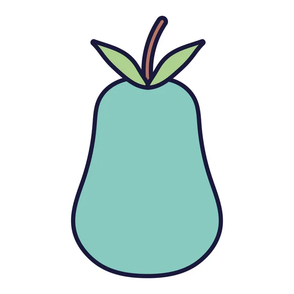 Pear fresh fruit harvest cartoon icon style design — Wektor stockowy