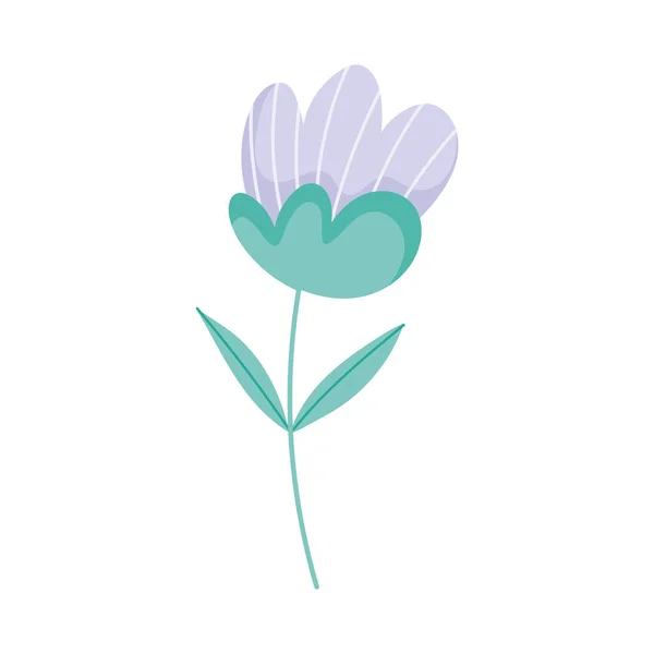 Flowers season spring nature decoration icon — Stock Vector