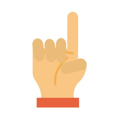 İşaret parmağı ile el Ramazan Arap kutlaması tonu renk simgesi