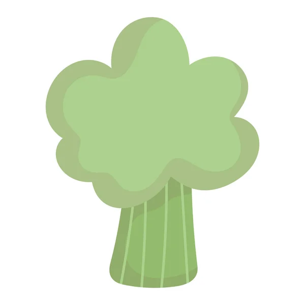 Fresh broccoli vegetable food cartoon icon style design — Διανυσματικό Αρχείο