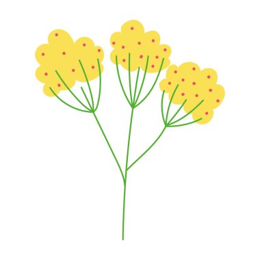 Çiçek dalları botanik bahar mevsimi simgesi bırakıyor