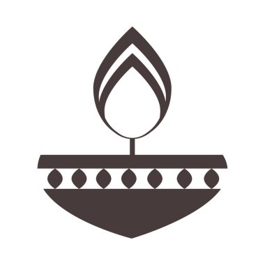 Yanan mum Ramazan Arap İslami kutlama silueti tarzı simge