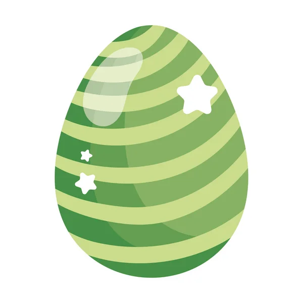 Happy easter decorative egg ornament season icon — Stockový vektor