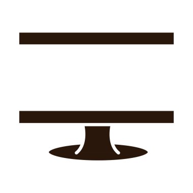 school education computer monitor device supply silhouette style icon