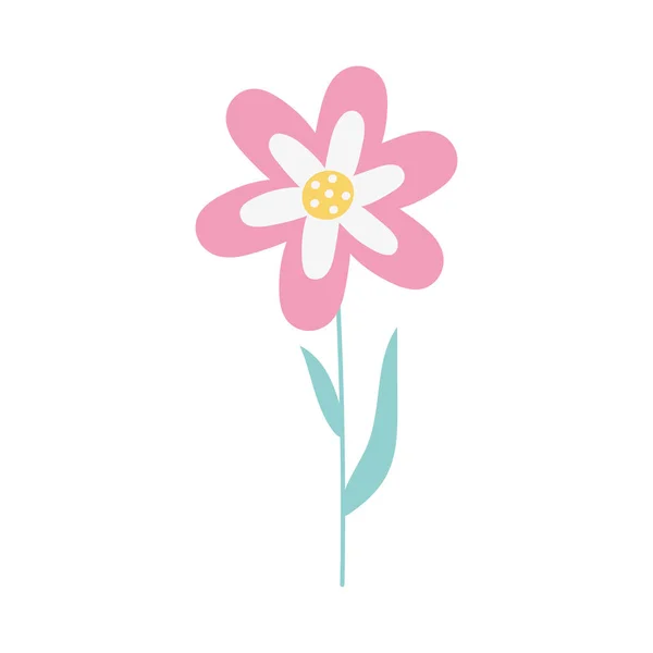 Flower decoration spring season floral icon — 스톡 벡터
