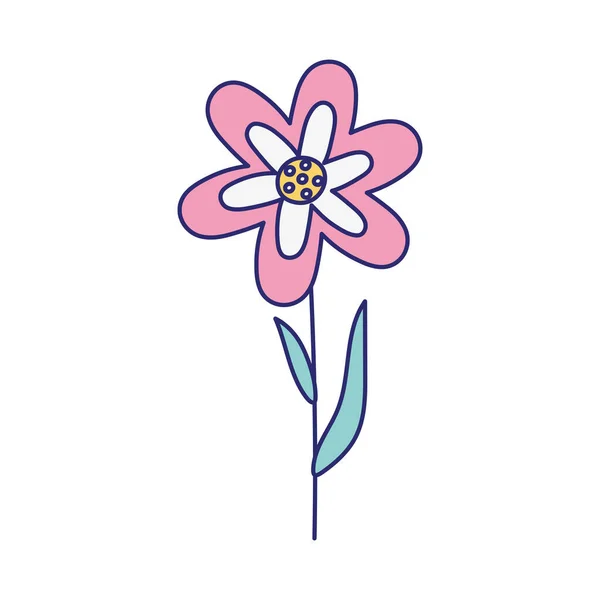 Flower decoration spring season floral icon — Stockvector