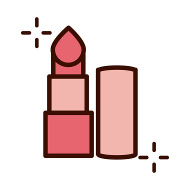 mothers day, makeup lipstick cosmetic line and fill style icon