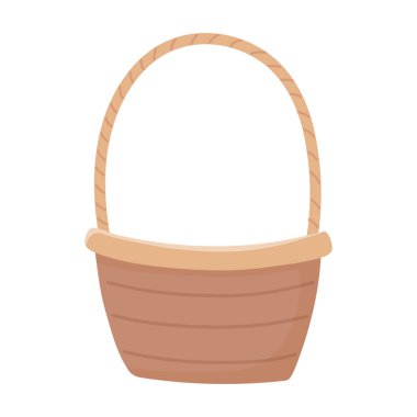 wicker basket decoration ornament icon design