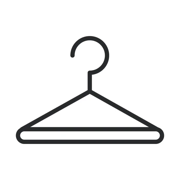 Cleaning, clothes hanger laundry domestic hygiene line style icon — ストックベクタ