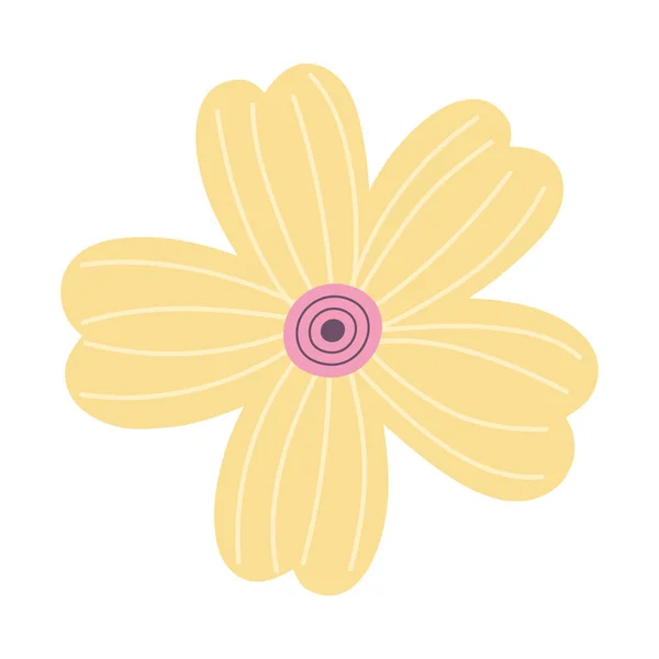 Flower petal flourish decoration icon — Stockvektor