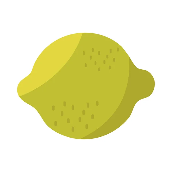 Lemon citrus fruit tropical fresh icon — Wektor stockowy