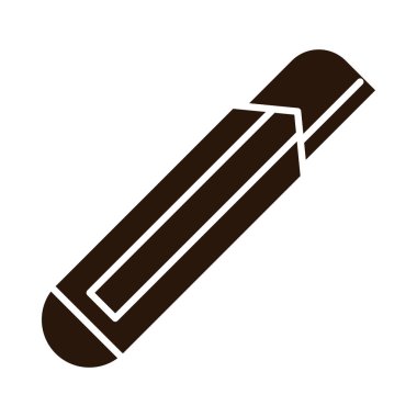 school education stationery cutter supply silhouette style icon