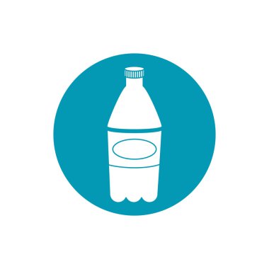drinks plastic bottle soda refreshment blue block style icon