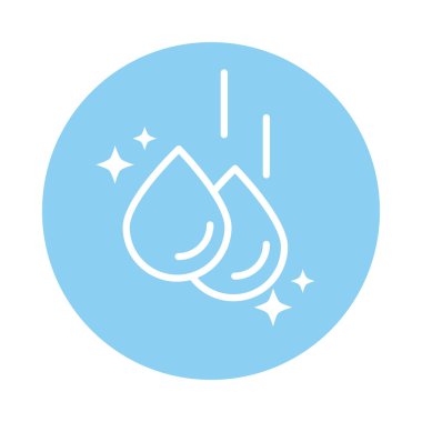 cleaning, water drops hygiene domestic hygiene block color style icon