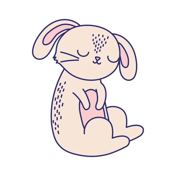 Happy easter cute little rabbit cartoon season animal — Wektor stockowy