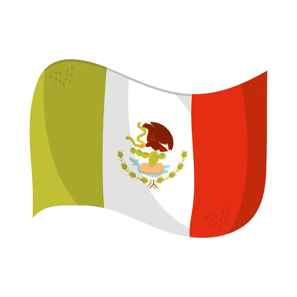 Флаг Синко де Майо национальный мексиканский символ — стоковый вектор