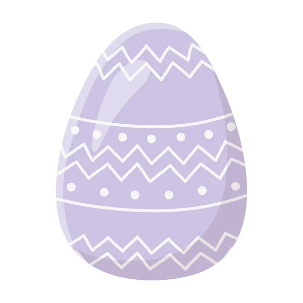 Heureux Pâques oeuf traditionnel décoration saison icône — Image vectorielle