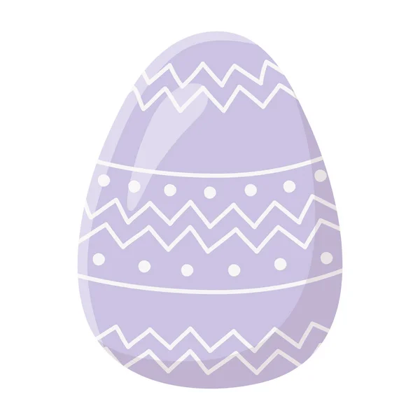 Feliz Pascua huevo decoración tradicional icono de la temporada — Vector de stock