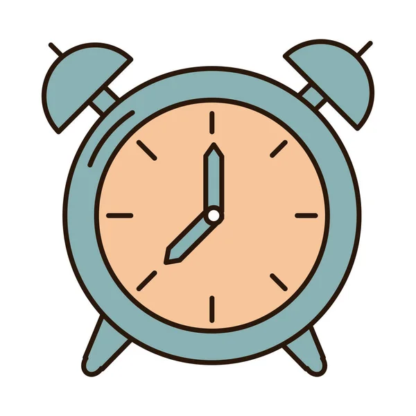 School education alarm clock time supply line and fill style icon — Stock Vector