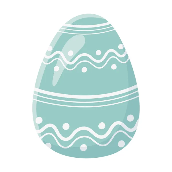Feliz Pascua huevo decoración tradicional icono de la temporada — Vector de stock
