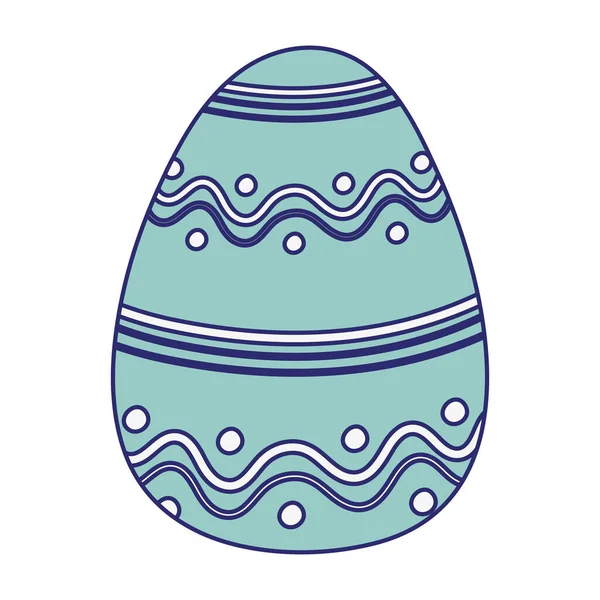 Heureux Pâques oeuf traditionnel décoration saison icône — Image vectorielle