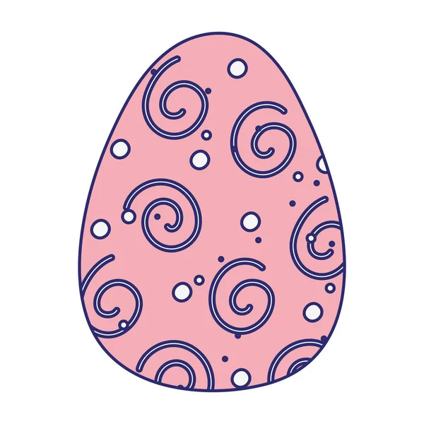 Happy easter egg traditional decoration season icon — Stockvektor