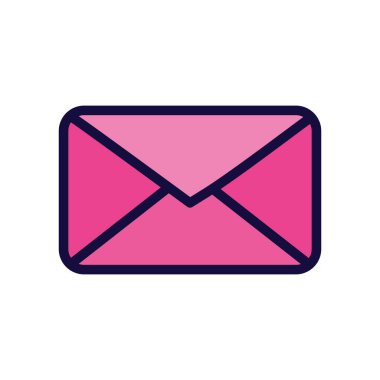 pink envelope message communication courier