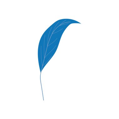 İzole edilmiş yaprak ikonu vektör tasarımı