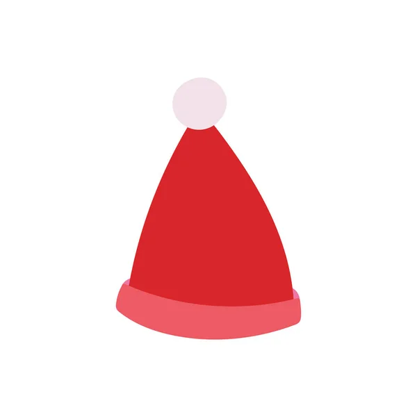 Веселий різдвяний святковий капелюх Санти — стоковий вектор